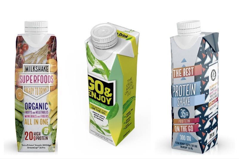 Tetra Pak's new Tetra Prisma Aseptic 300 Edge carton appeals to young consumers and active adults