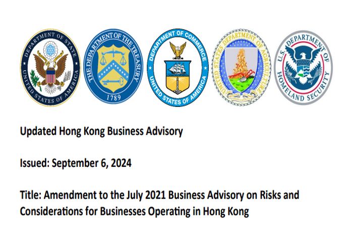 US issues Hong Kong business advisory