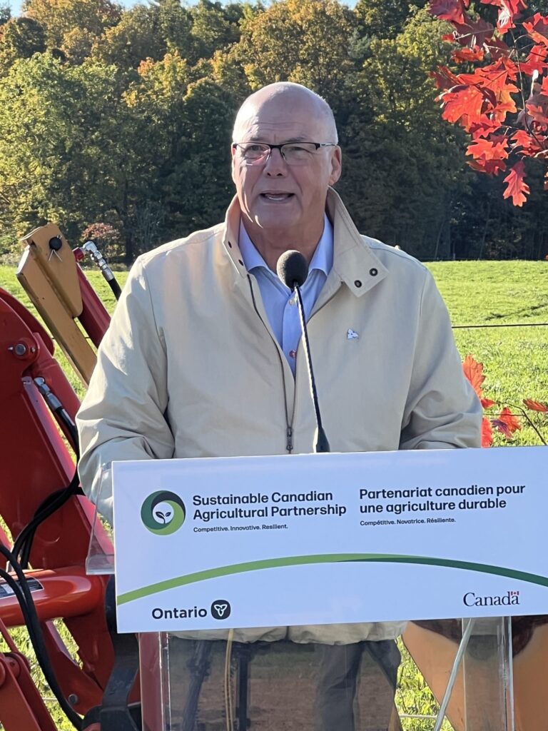 Ontario Minister of Agriculture, Food and Agribusiness Rob Flack said more than $12.2 million has been awarded via the Resilient Agricultural Landscape Program to help Ontario farmers improve soil health and be more resilient to climate change. 