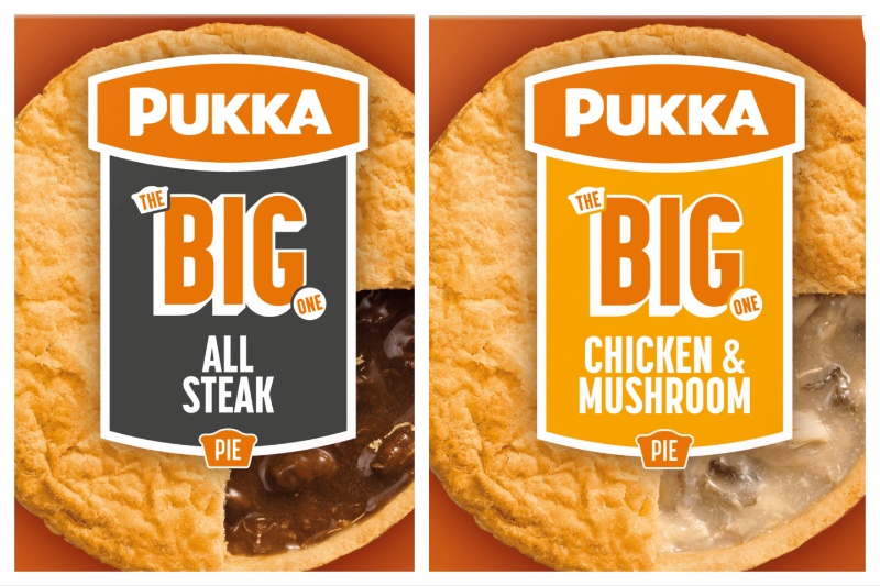 Pukka Pukka is launches bigger versions of its two bestselling individual pies