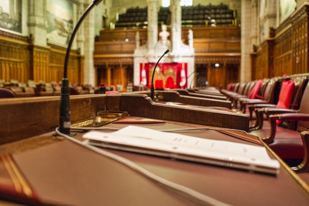 File photo of a desk in Canada’s Senate. (Dougall_Photography/iStock/Getty Images)
