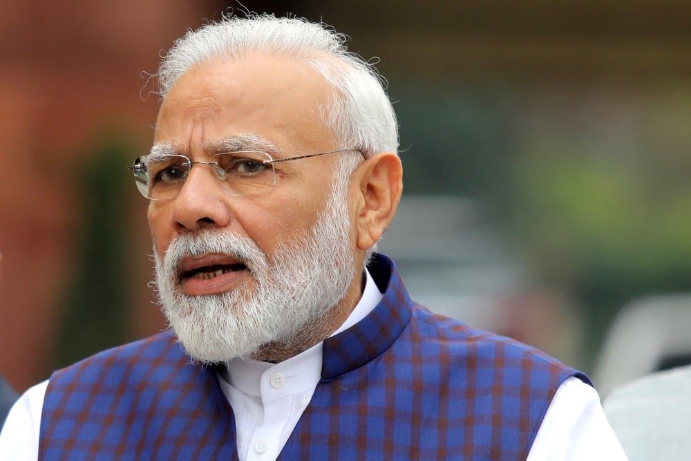 India’s Prime Minister Narendra Modi speaks to media on the Parliament premises in New Delhi in this Nov. 18, 2019 file photo. (Photo: Reuters/Altaf Hussain)
