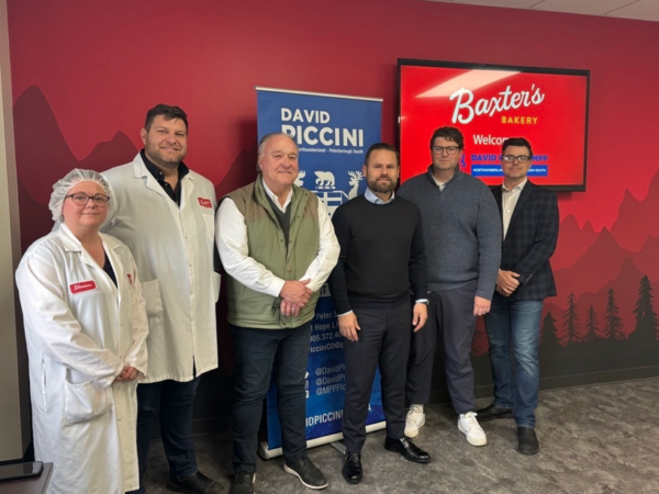 Baxter's Bakery to create 54 jobs with supportive funding from Ontario