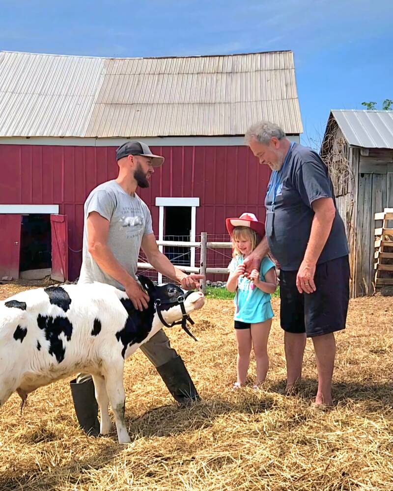 Matthew Telfser (left) and his wife Heidi run Stealing the Bloom Farm Co., a seven-acre mixed farm in Westport.