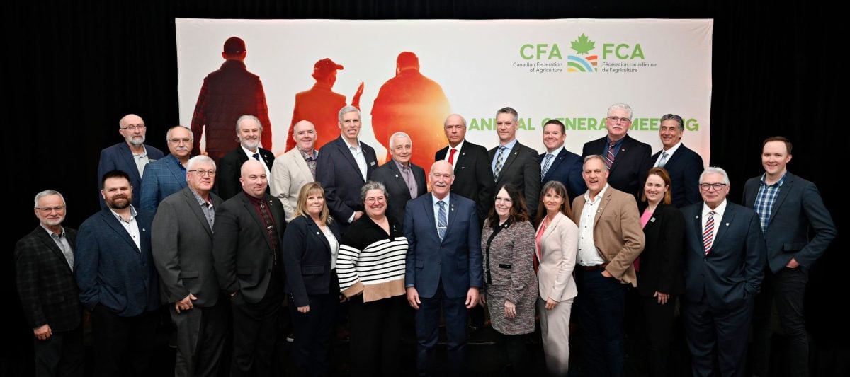 The new CFA executive. Photo: Canadian Federation of Agriculture
