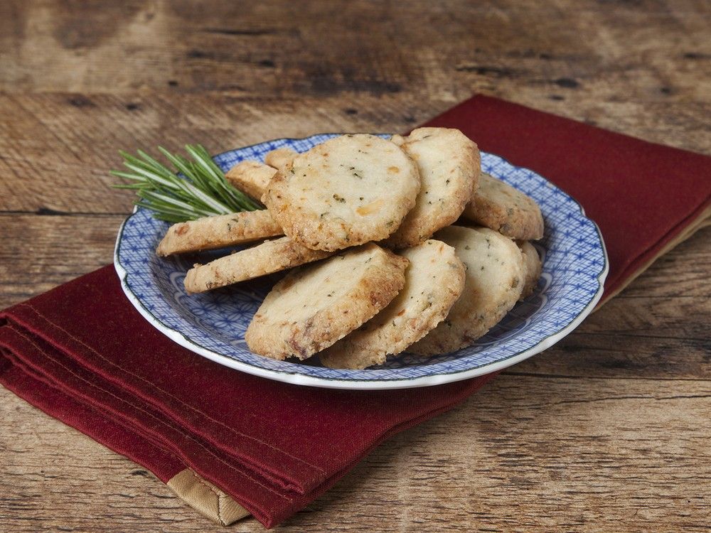 Shortbread goes savoury with the addition of cheese.