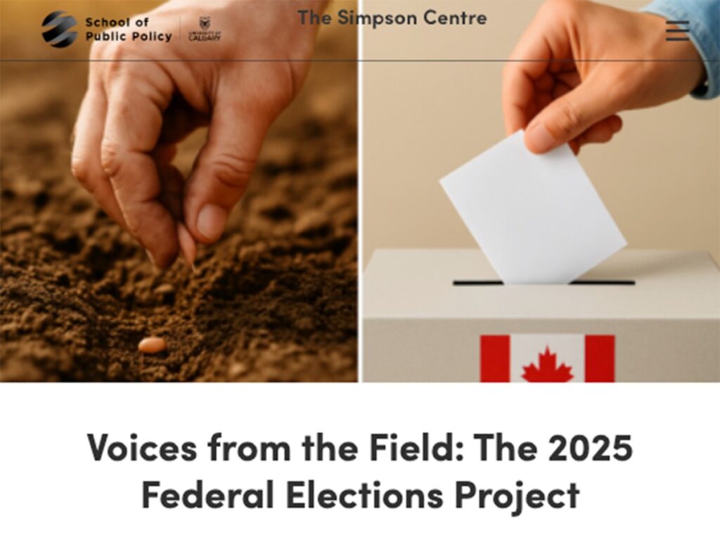 A screencap from the Simpson Centre website highlighting its 