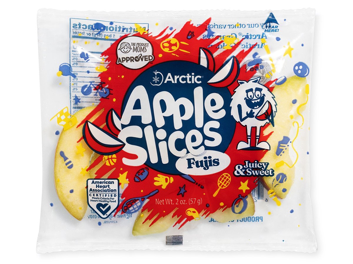 Photo of a colourful package of 