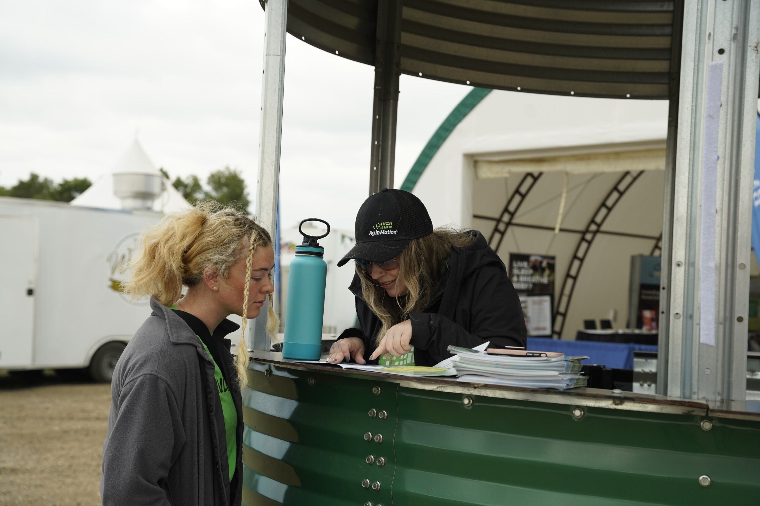 Look for information booths to get the details you need at Ag in Motion.