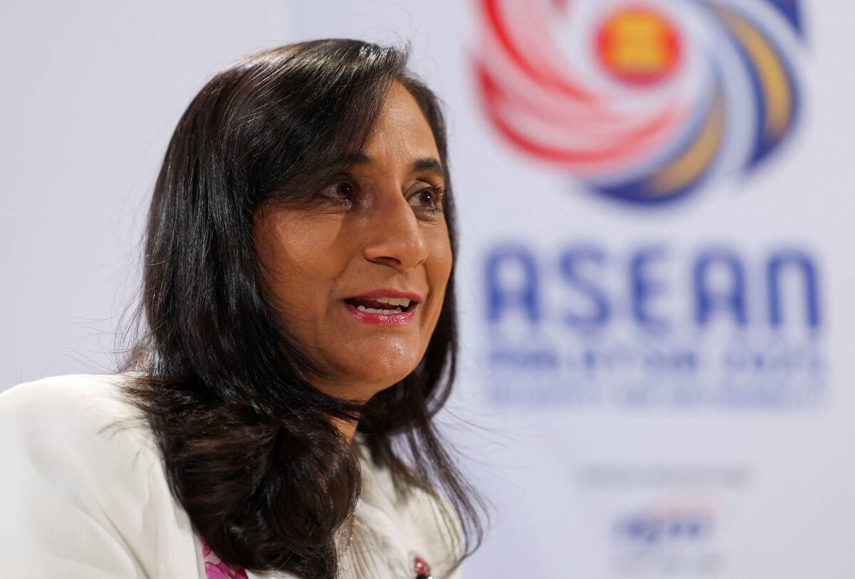 Canadian Foreign Minister Anita Anand speaks during an interview at Kuala Lumpur, Malaysia July 10, 2025. Photo: Reuters/Hasnoor Hussain
