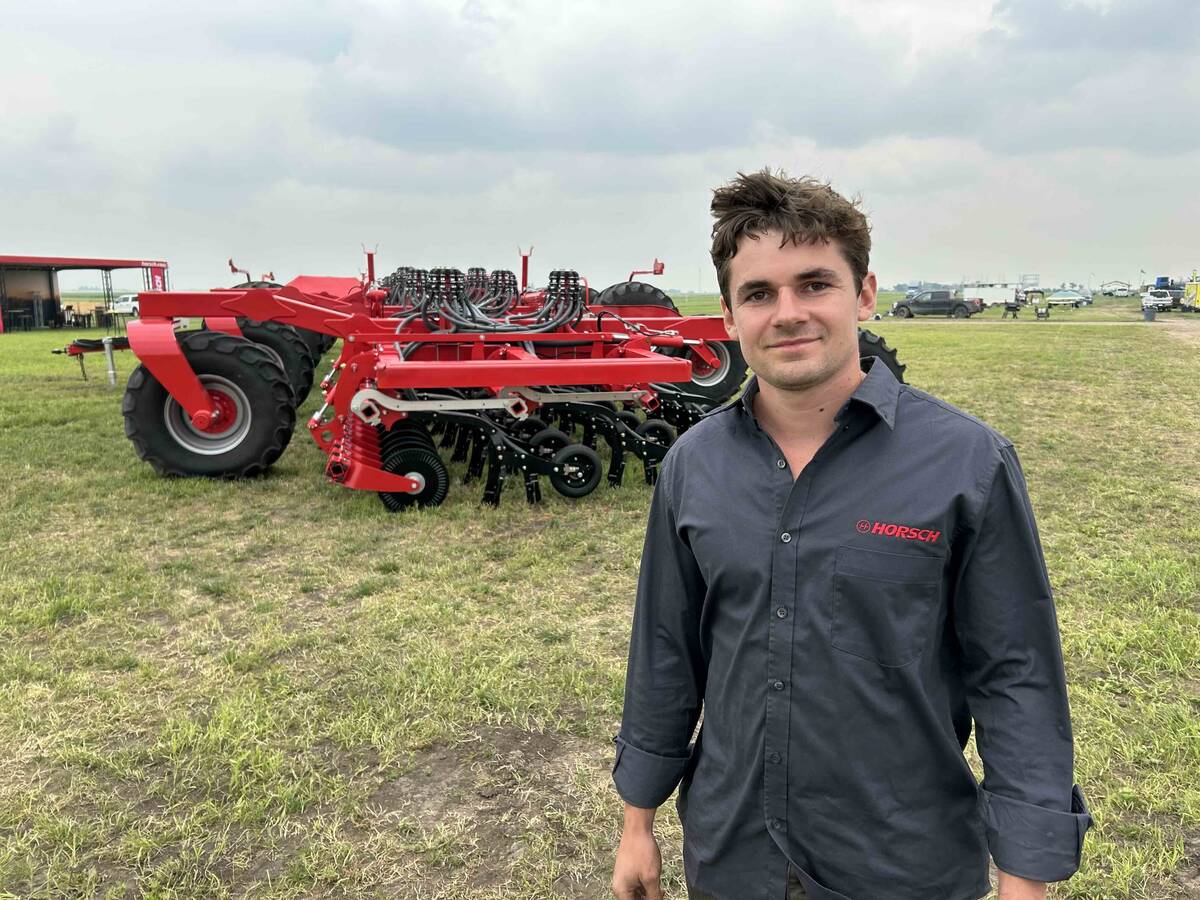 Romain Cloue of Horsch at AIM 2025. 