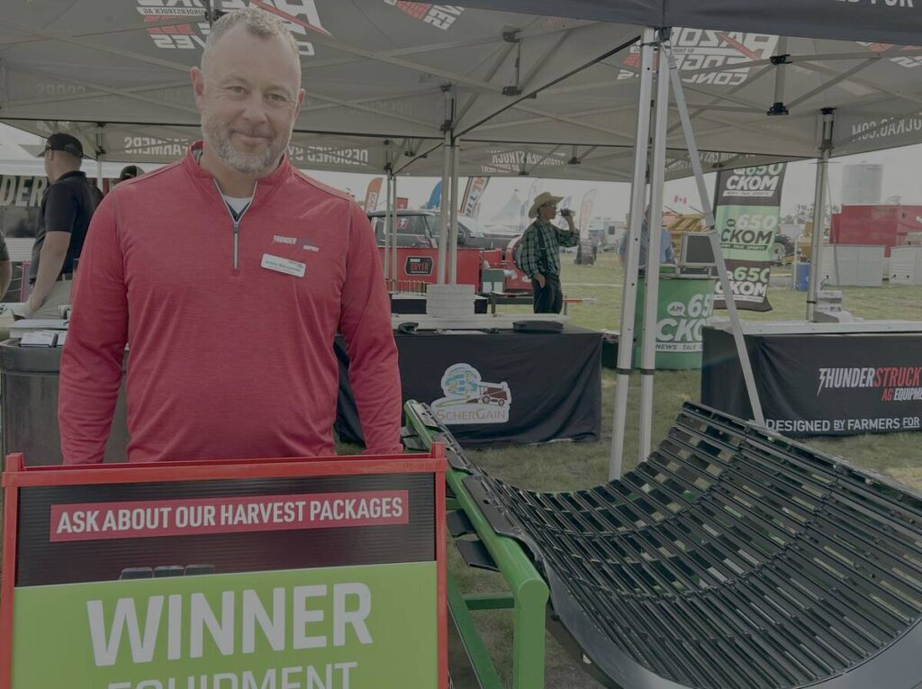 Jeremy Matuszewski of Thunderstruck Ag Equipment at AIM 2025. 