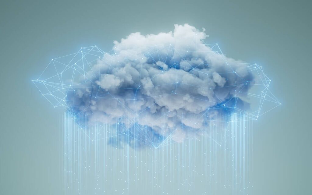 https://www.gettyimages.ca/detail/photo/cloud-computing-artificial-intelligence-data-center-royalty-free-image/2161674939?phrase=AI&adppopuA stock image of a blue cloud with white points connected by fine blue lines all over it.