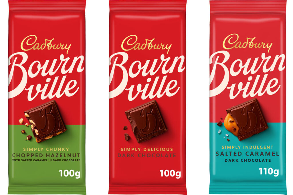 Cadbury Bournville unveils new chocolate bars and bold packaging redesign