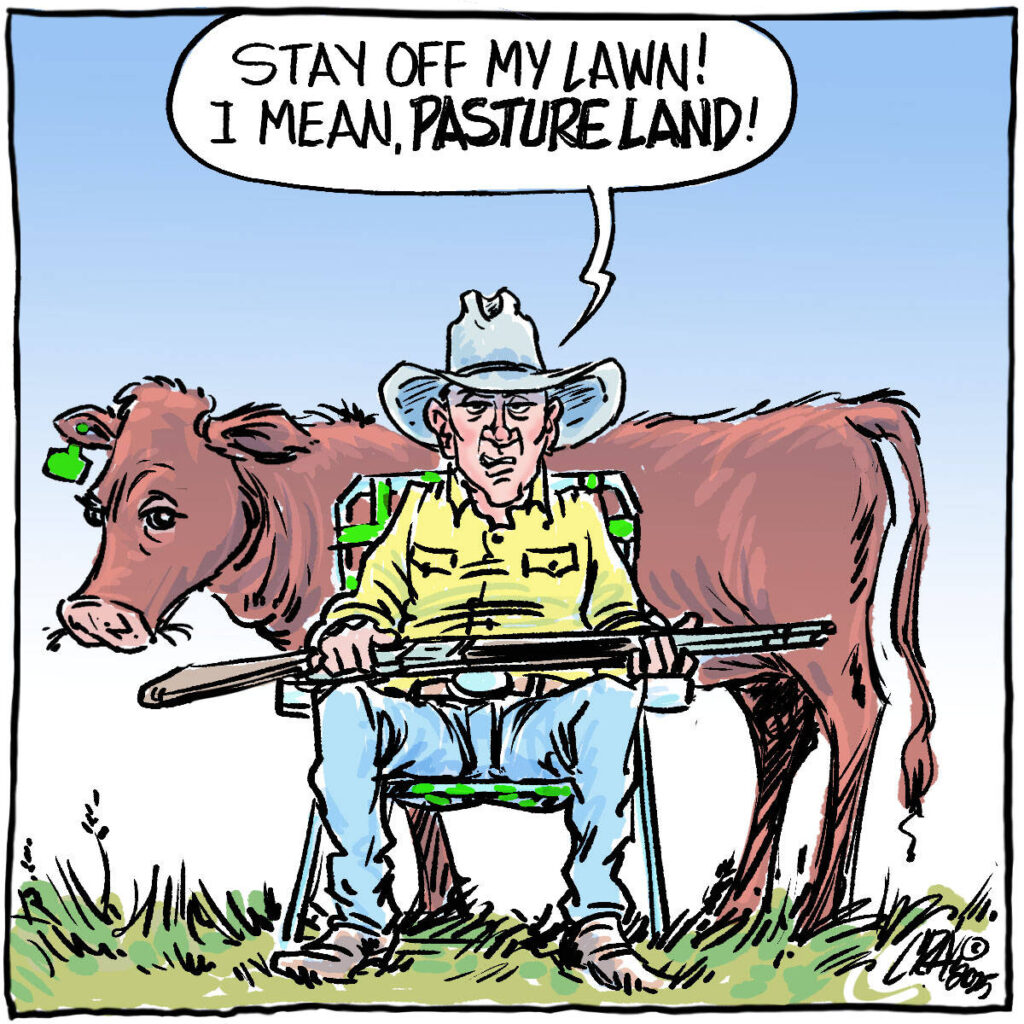 editorial cartoon for The Western Producer