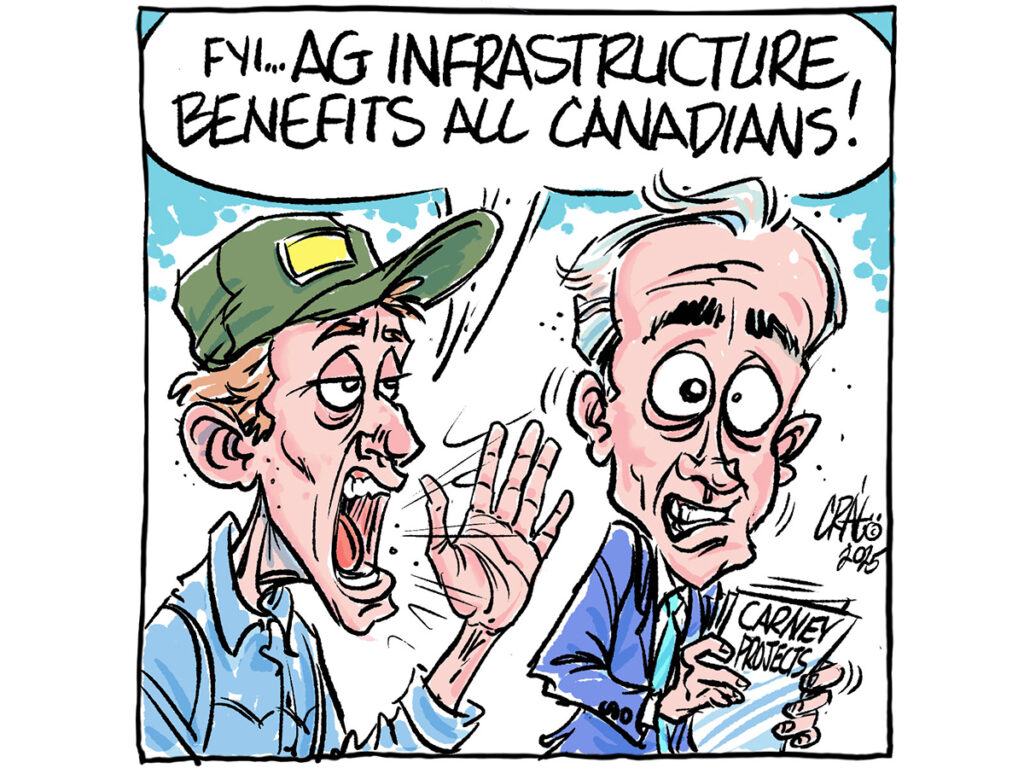 Infrastructure priority list must include agriculture