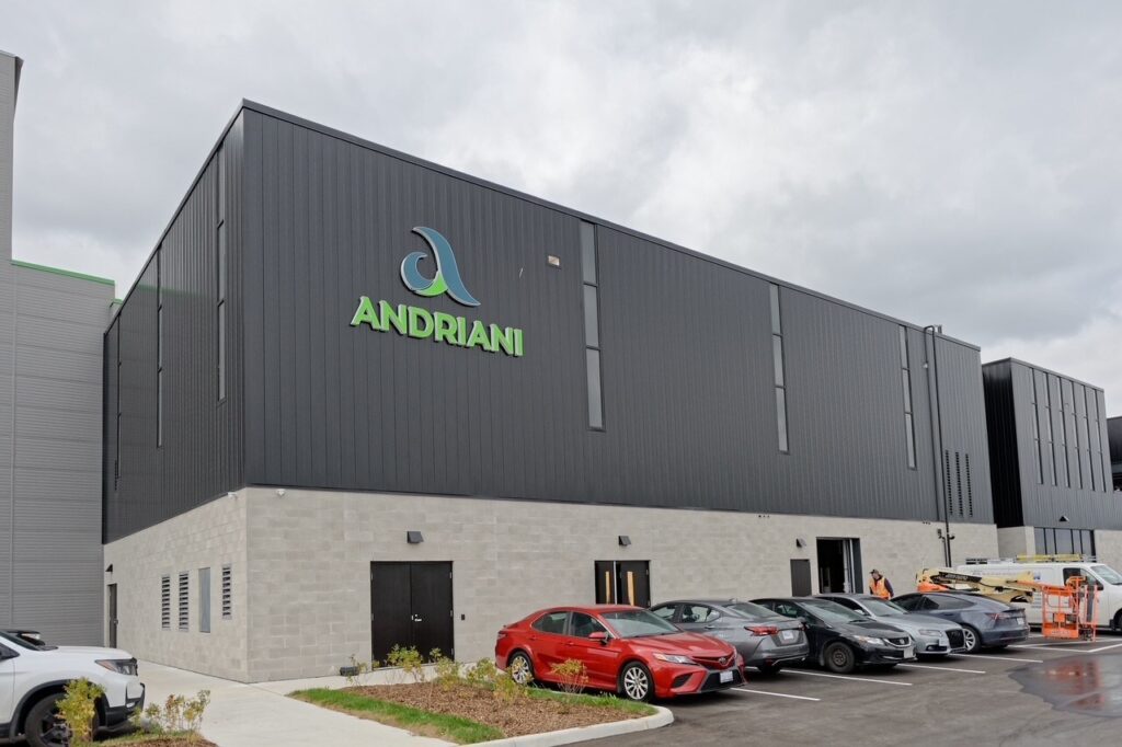 Andriani S.p.A. Benefit Corporation Opens First North American Production Plant In London, Ont.