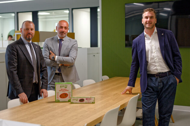 Michele Andriani, president and CEO; Francesco Andriani, co-founder and vice president; and Carlo Stocco, GM, North America. Photo: CNW Group/Andriani S.p.A. Benefit Corporation