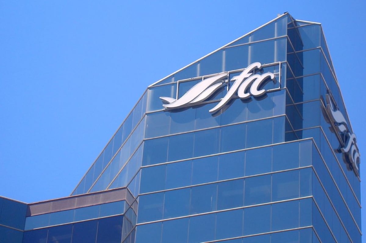 The FCC logo on its Regina headquarters.