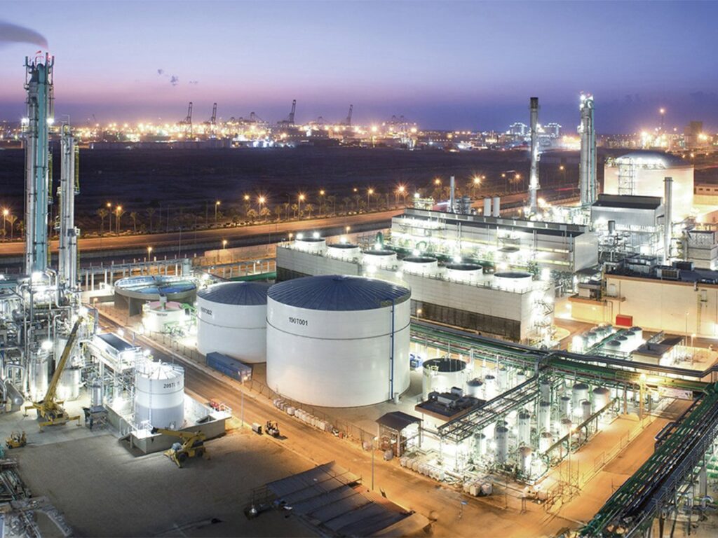 An aerial mock-up image of the proposed Genesis Fertilizer plant at Belle Plaine, Saskatchewan.