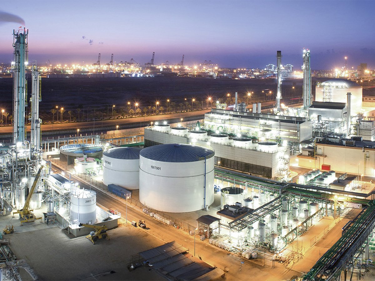 An aerial mock-up image of the proposed Genesis Fertilizer plant at Belle Plaine, Saskatchewan.