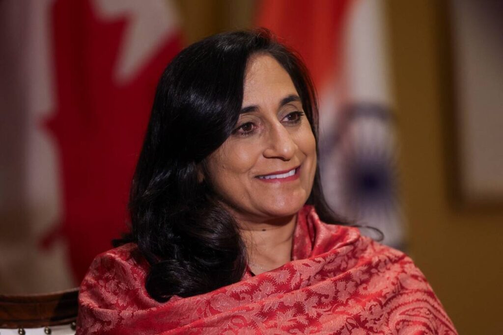 Anita Anand, the Canadian minister of foreign affairs, speaks to Reuters during an interview in Mumbai, India, October 14, 2025.