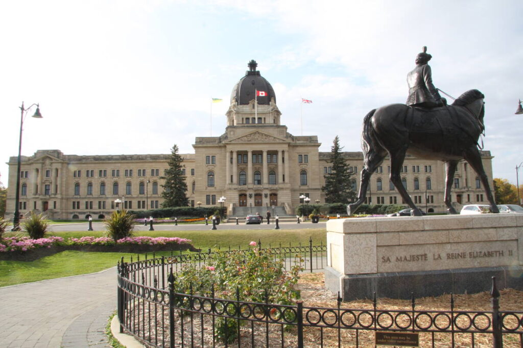 The Saskatchewan Legislative Building in Regina.