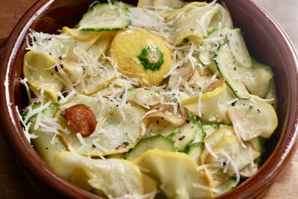 Zucchini and pattypan squash