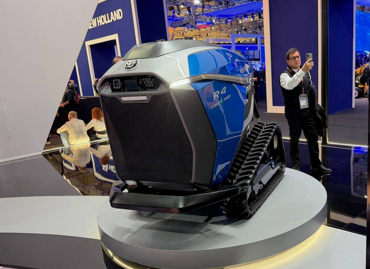 New Holland has created a hybrid autonomous tractor that has been tested in orchards and vineyards.