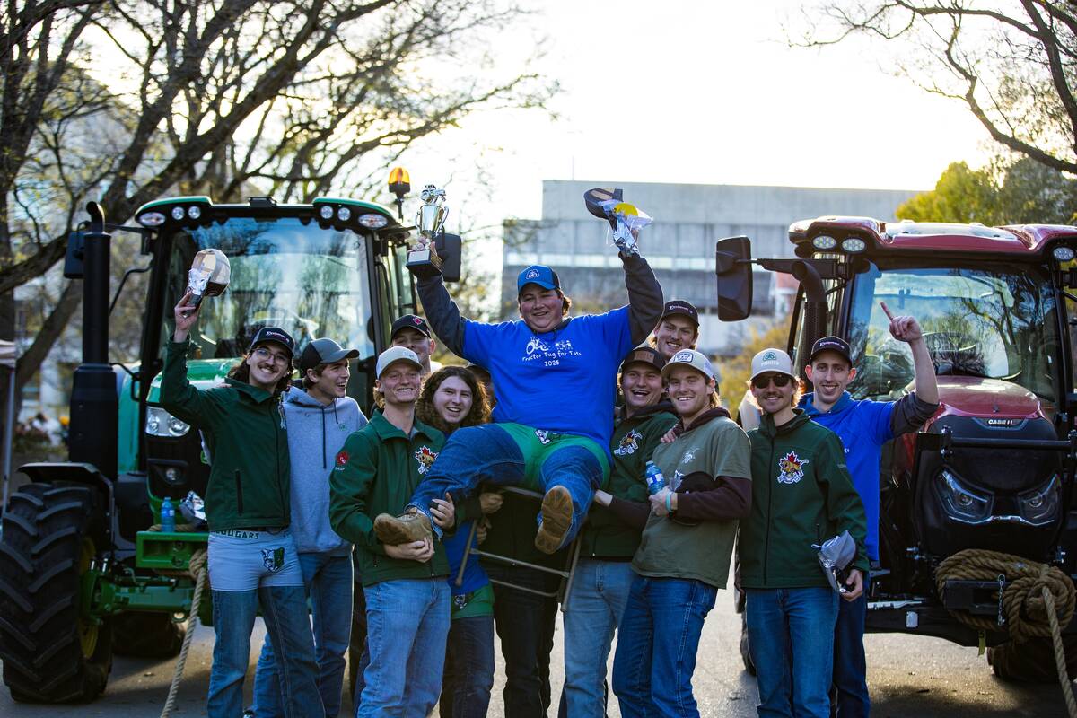 The winning team, named “Adam’s Tender Tuggers”, was comprised of an all-male team of third year OAC students. Photos: Emily Lennox