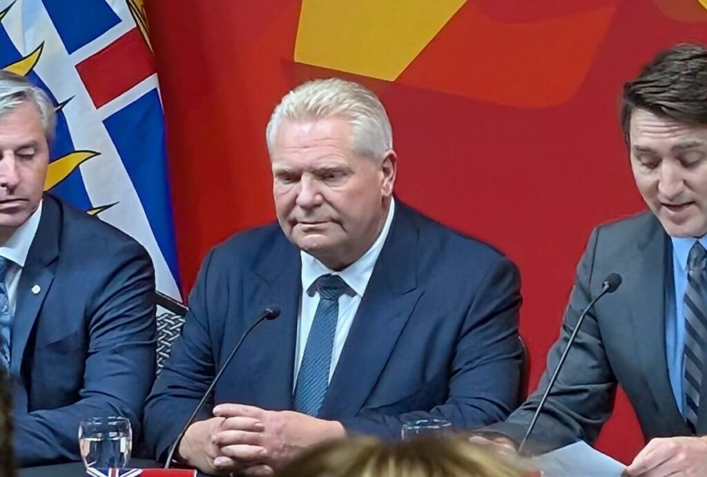 Picture of Doug Ford at Jan. 15 First Ministers