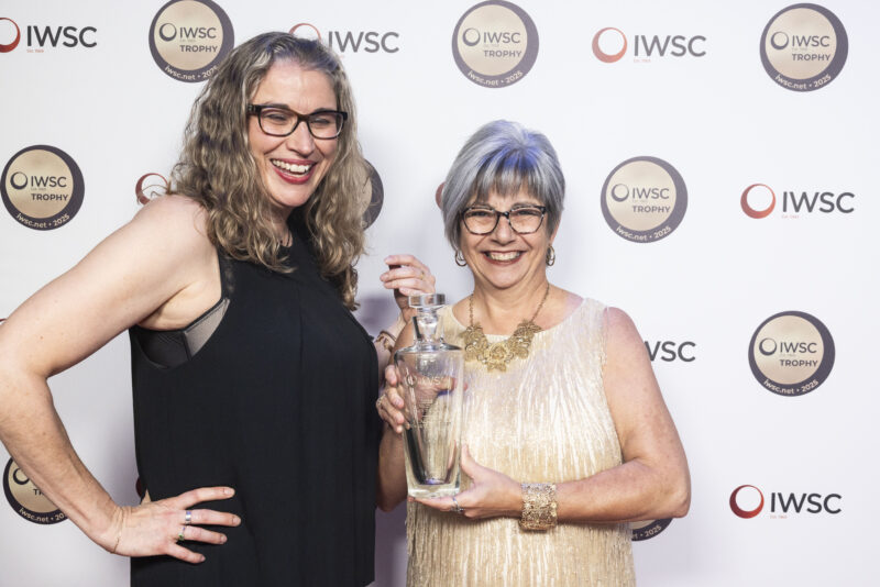 Black Fox Farm & Distillery representative with the award.