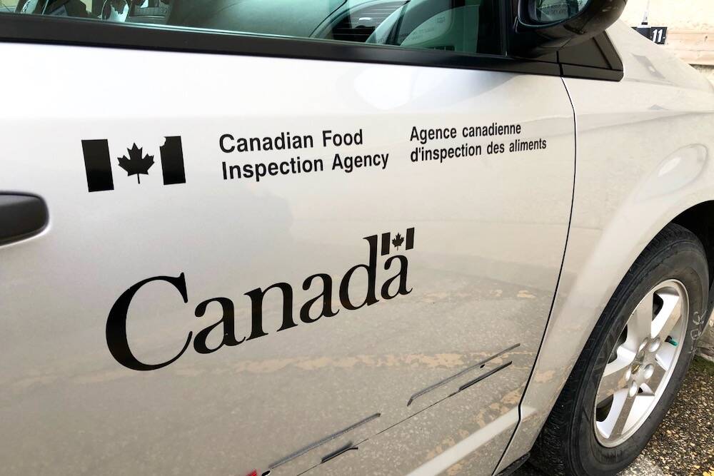 File photo of a CFIA vehicle.