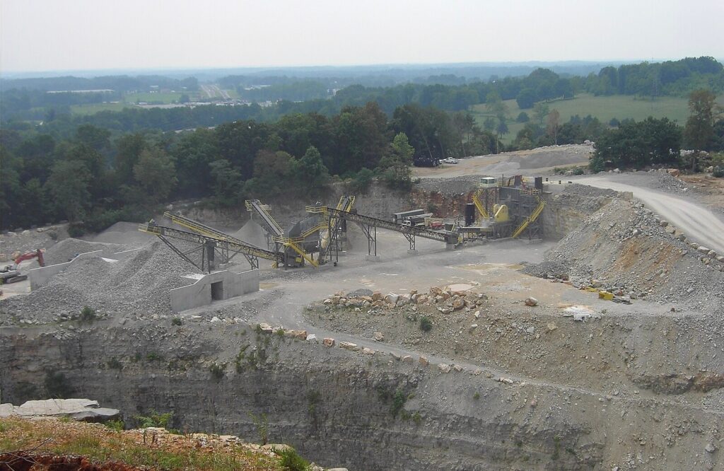 A limestone quarry in Tennessee. 
