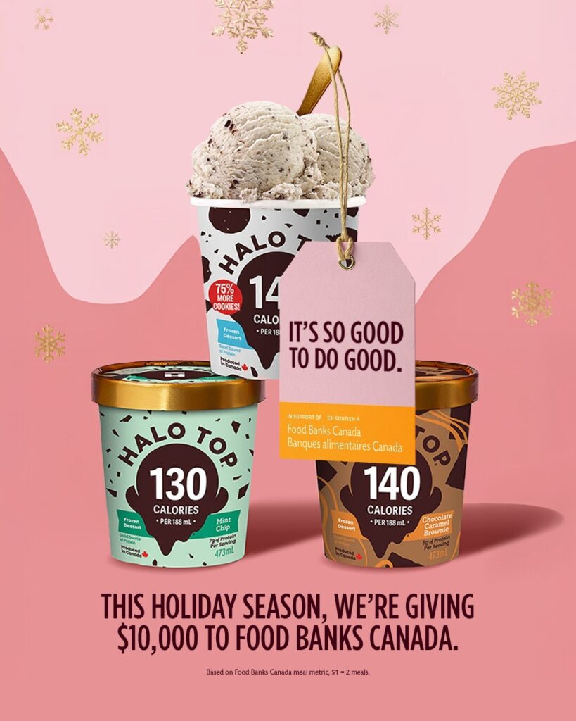 Halo Top Teams Up With Food Banks Canada To Give Back 20,000 Meals