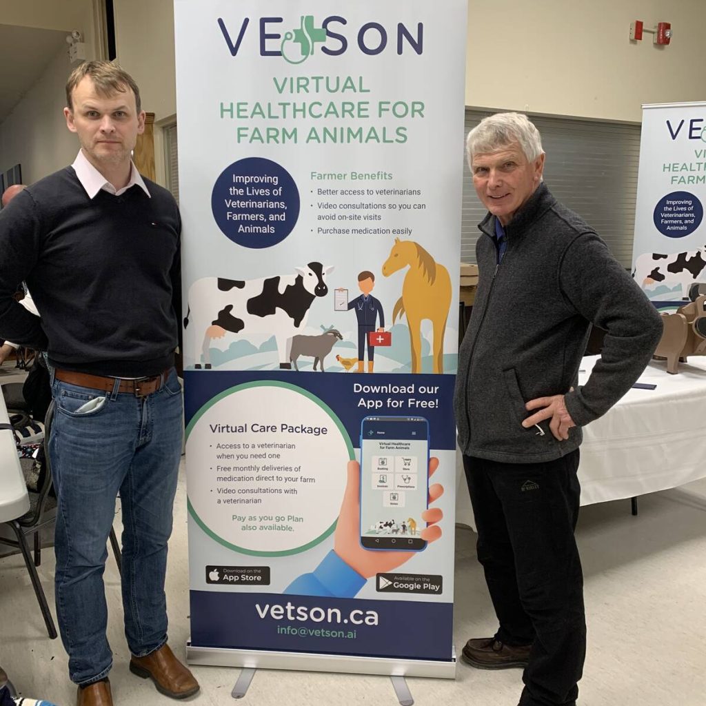 Colin Yates (left) and his father Glen started the company VETson which provides telemedicine veterinary services. Photo: Lilian Schaer 