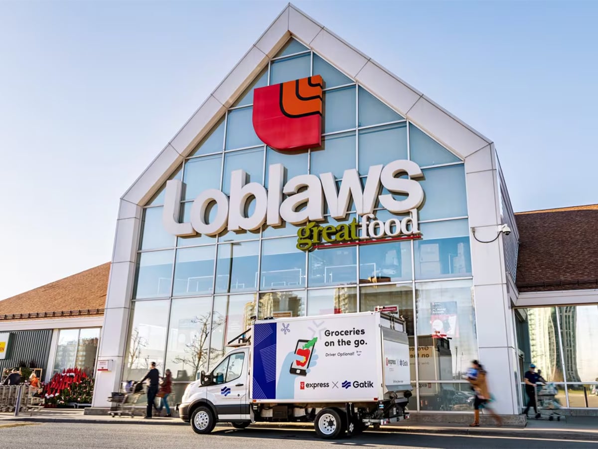 The mostly glass entry of a 