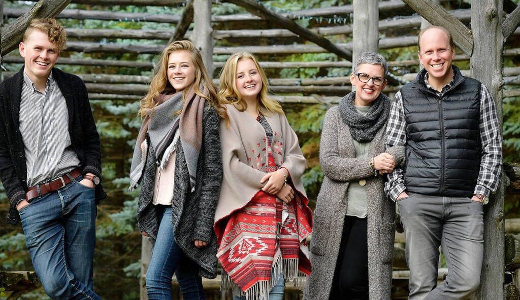 The Saunders family. Photo: Saunders Farm website