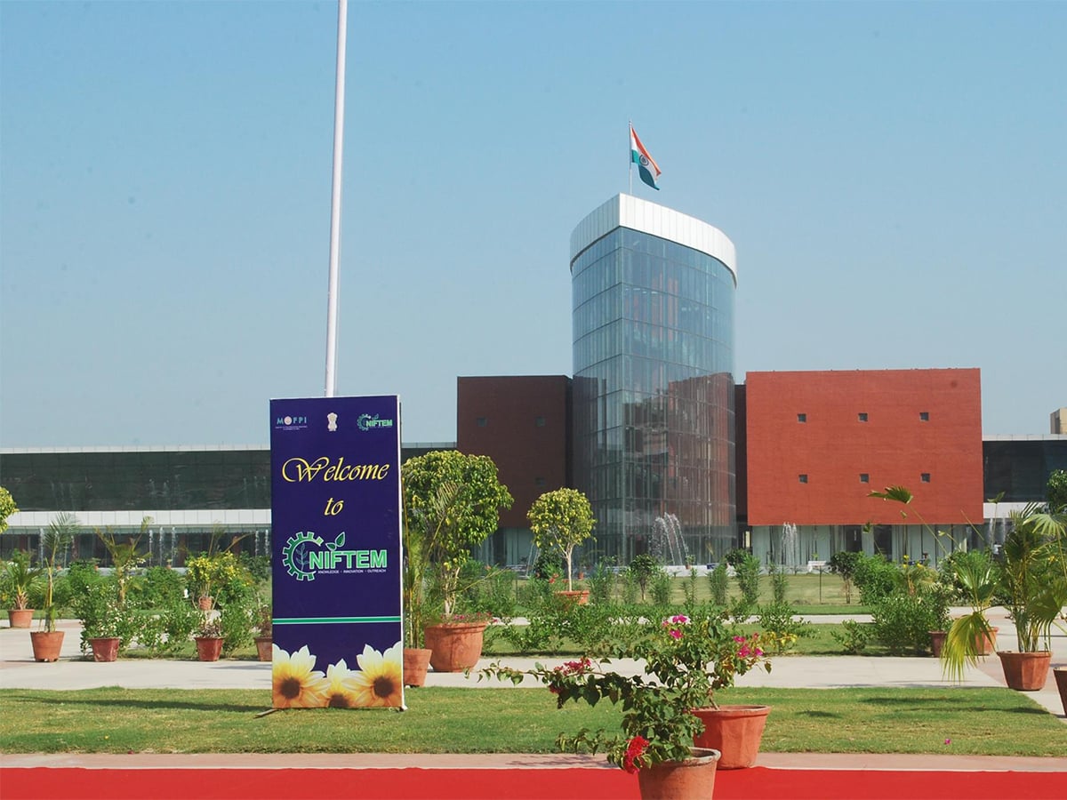 A photo of the National Institute of Food Technology Entrepreneurship and Management 40 kilometres north of New Delhi.