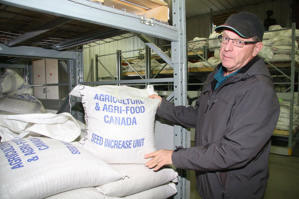 David Gehl Indian Head Research Farm Seed Increase Unit