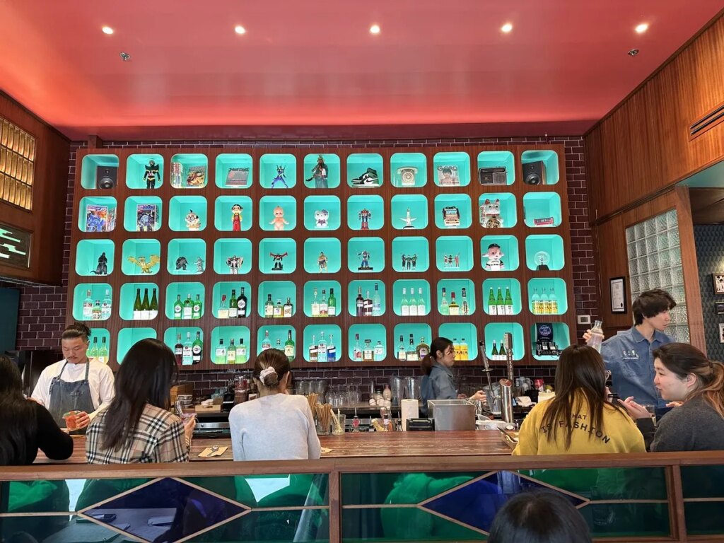 The bar at New Fuji in Vancouver. 