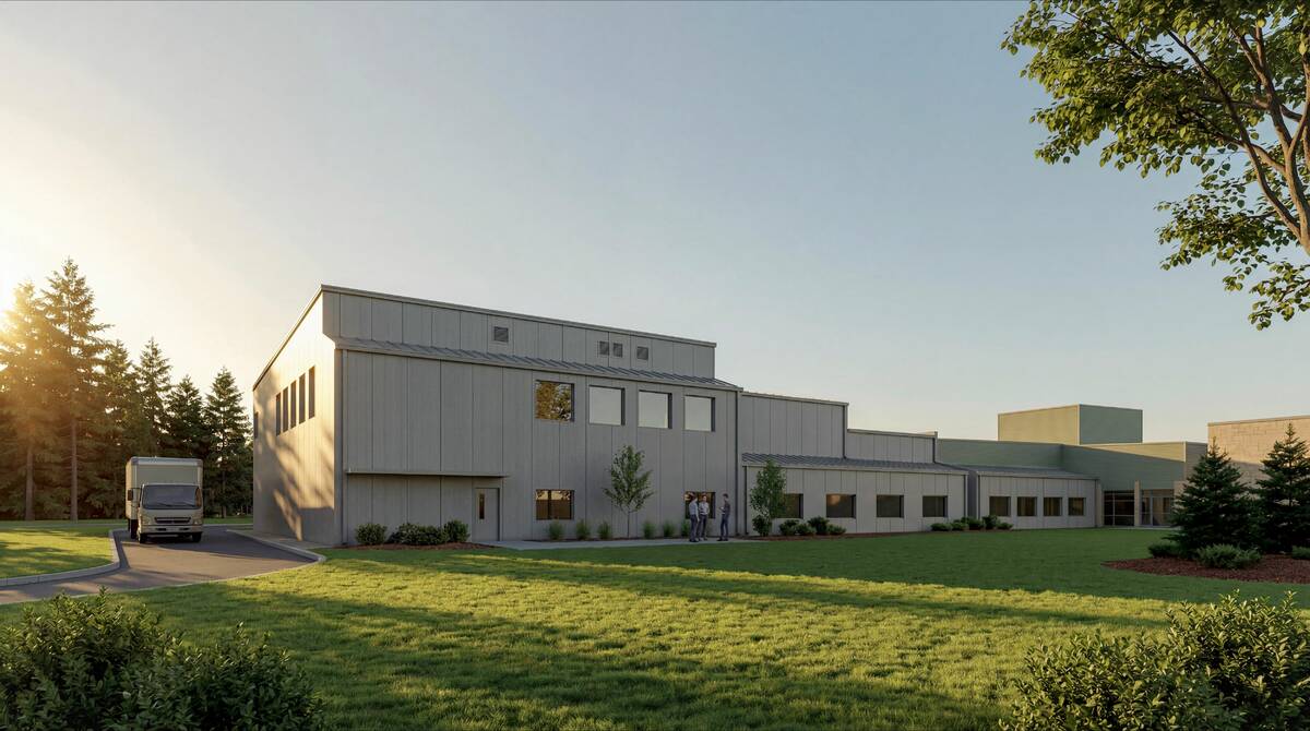 BASF Canola Breeding Innovation Centre expansion rendering. Provided by BASF