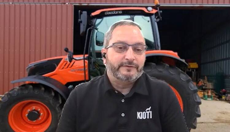Joel Hicks, product line manager for tractors with Kioti.