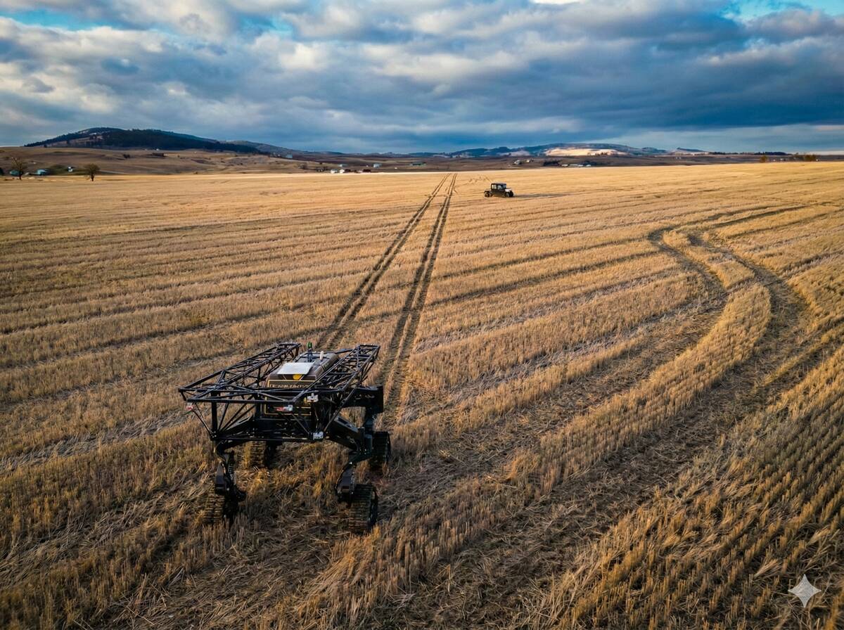 TerraClear Robot in field.