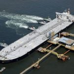 An aerial view shows the Idemitsu Maru, an oil tanker operated by a unit of major Japanese petroleum company Idemitsu Kosan Co. and a very large crude carrier (VLCC) carrying 2 million barrels of Saudi oil, arrives after transiting the Strait of Hormuz in late April, at a refinery off Chita, Aichi prefecture, Japan, May 25, 2026. Kyodo/via REUTERS ATTENTION EDITORS - THIS IMAGE HAS BEEN SUPPLIED BY A THIRD PARTY. MANDATORY CREDIT. JAPAN OUT. NO COMMERCIAL OR EDITORIAL SALES IN JAPAN.