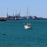 Boats near the Port of Darwin, in Darwin, Monday, August 11, 2025. (AAP Image/Jono Searle) NO ARCHIVINGNo Use Australia. No Use New Zealand.