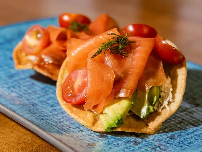 B.C. Salmon Tostadas are on the menu at Davie Social, a new restaurant in the West End. 