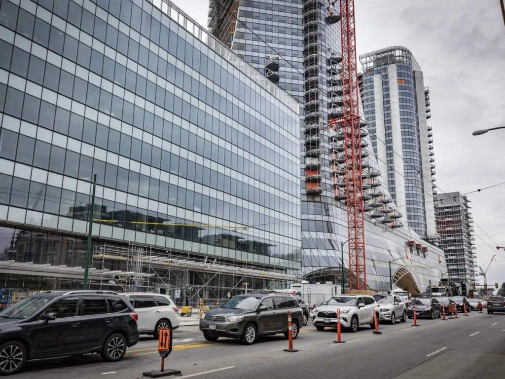 Oakridge development at Cambie and W. 41st in Vancouver, April 11, 2026. The first phase of the mall is set to open May 28.