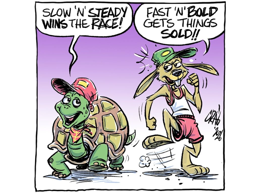 Slow and steady is often better than rapid acceleration