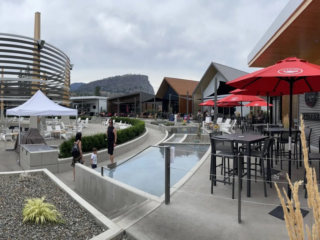 The District Wine Village, located north of Oliver, features tasting rooms for several smaller wineries.